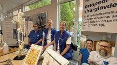 tre medarbetare från avdelningen