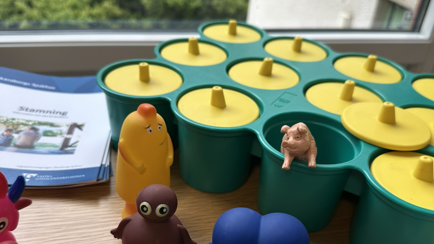 Hjälpmedel för barn från logopedin