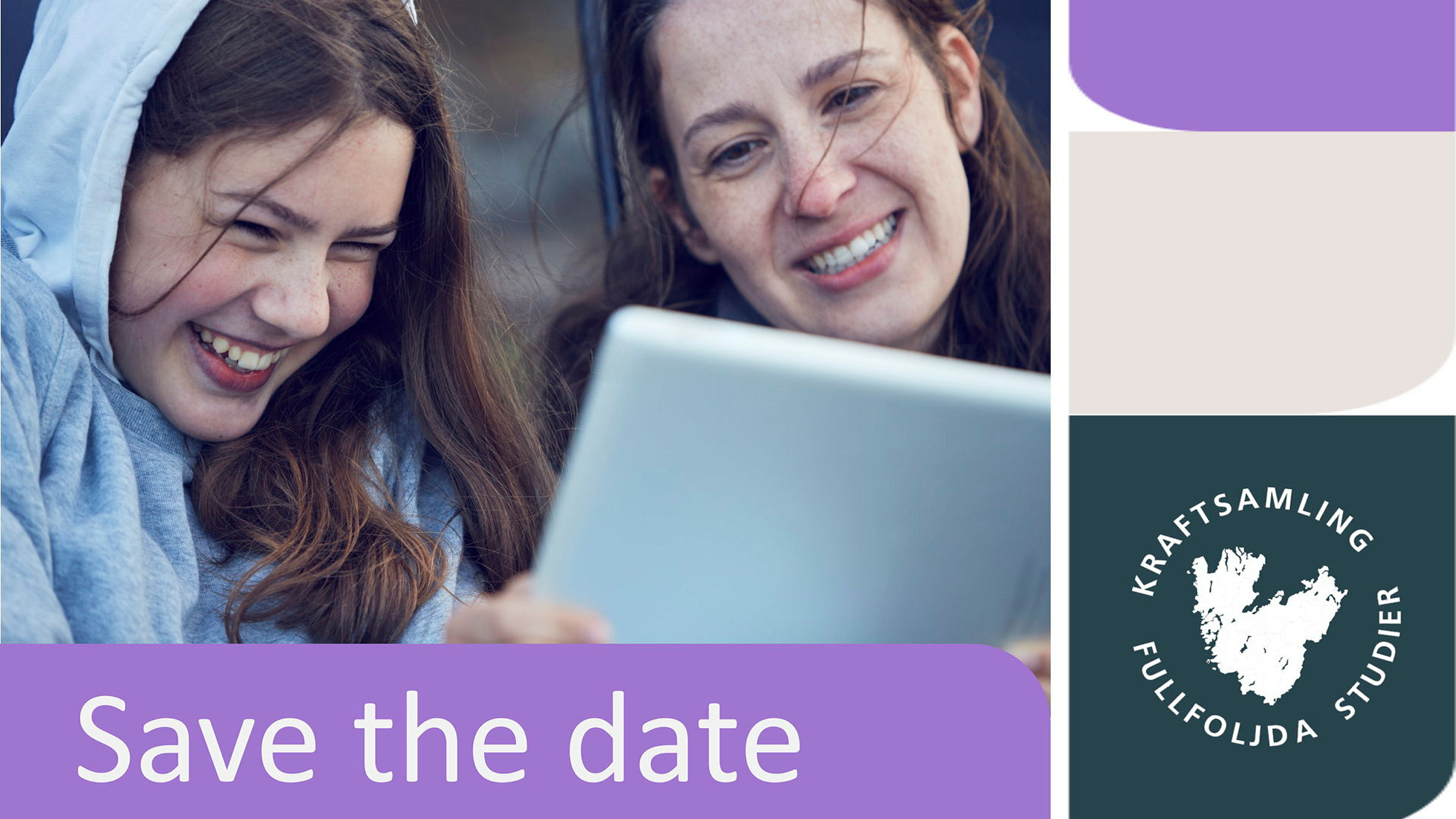 Save the date fullföljda studier